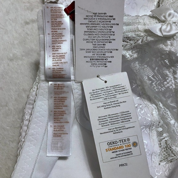 Dorina NWT White Philippa Wire Bra Women 42D - Picture 9 of 10